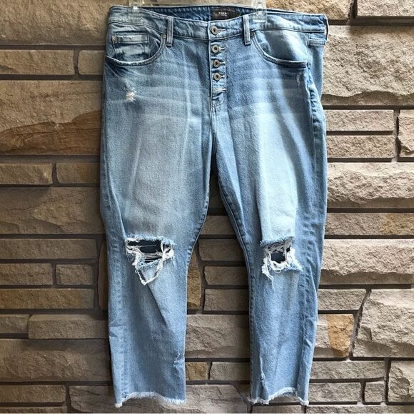 Torrid Stovepipe Straight Classic Denim High-Rise Jean 12 short - Picture 9 of 11